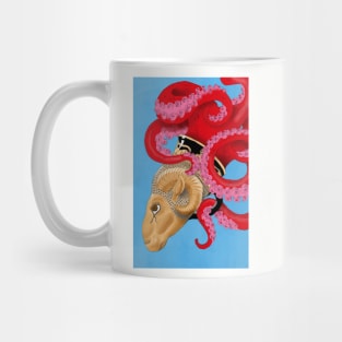 Octopus with Greek pottery Mug